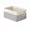 white grey, variant on Folding Linen Fabric Storage Basket Multi-functional Sundries Storage Bag with Handle Organizer Box for Underwear Sock Baby Toys