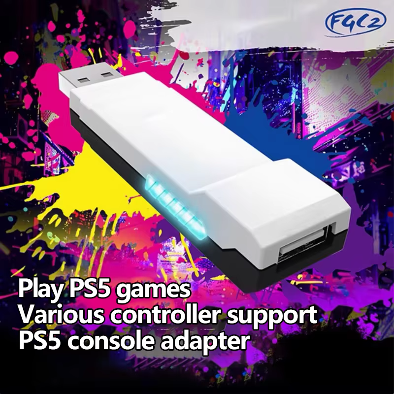 thumbnail image 2 of Brook Wingman FGC2 Gaming Converter, Arcade Joystick Adapter Gamepad, for PS5 & PC, Only suitable with Wired Controller, 2 of 6