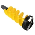 thumbnail image 3 of 8-Inch Diameter Electric Ice Auger for Winter Fishing Enthusiasts - Lightweight Nylon & Hard Alloy Steel Construction with Universal Adapter, Water Float Design, Blade Guard, and 28-Inch Length -, 3 of 7
