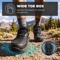 thumbnail image 2 of NORTIV 8 Men's Wide Toe Box Hiking Shoes Low Drop Waterproof Hiking Shoes for Walking Outdoor Trekking Camping Climbing Daily Fashion Sneakers, 2 of 8
