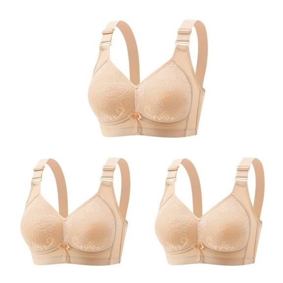 LLYWEY Seamless Breathable Bra Bras Elderly Women Ladies Bralette Bra Style-629 Women's Plus Lift Bra Feature Adult Female T-Shirt Sports Bras Pinks 34B