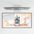 thumbnail image 4 of Watercolor Ragdoll Happy Birthday Celebration Balloons Gift Party Desk Mat Full Keyboard Mouse Pad Cat Lover Kitten Owner Gifts Idea Large Mousepad - 00028, 4 of 5