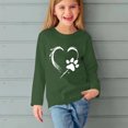 thumbnail image 4 of KkSLirnhs Girls Shirts Long Sleeve Graphic 9 Years Girls Long Sleeve Spring 2025 Shirts Cute CrewNecks Tops Dressy Casual Blouses Clothes Green, 4 of 4