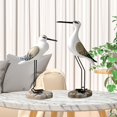thumbnail image 6 of CarpNettore 2 Pieces Rustic Sea Bird Sculpture Creative Shelves Wooden Seagull Figurines Yellow White, 6 of 9