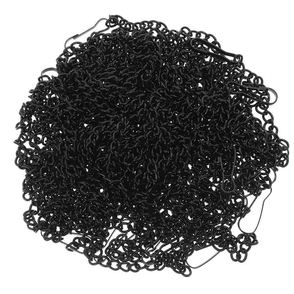 FOMIYES Hanging Chain with Hooks for Home Use Crafted in Strong Iron Material Black Color 10pcs