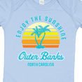thumbnail image 4 of Inktastic Summer Enjoy the Sunshine Outer Banks North Carolina in Blue Boys or Girls Baby Bodysuit, 4 of 5