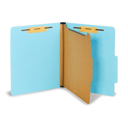 Staples 60% Recycled Pressboard Classification Folder 1-Divider 1.75 Expansion Letter Size Light