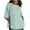 Mint Green, variant on Light Blue S WIZUTIZ Tops for Women Retro Cotton Blend Lightweight Tee Ladies Linen Crew Neck Tops Holiday Beach Short Sleeve Oversize Shirts Loose Fit Elegant Tshirt Cotton Linen Solid T