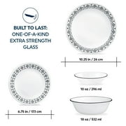 Corelle Cusco 16-Piece Glass Dinnerware Set (Service for 4)