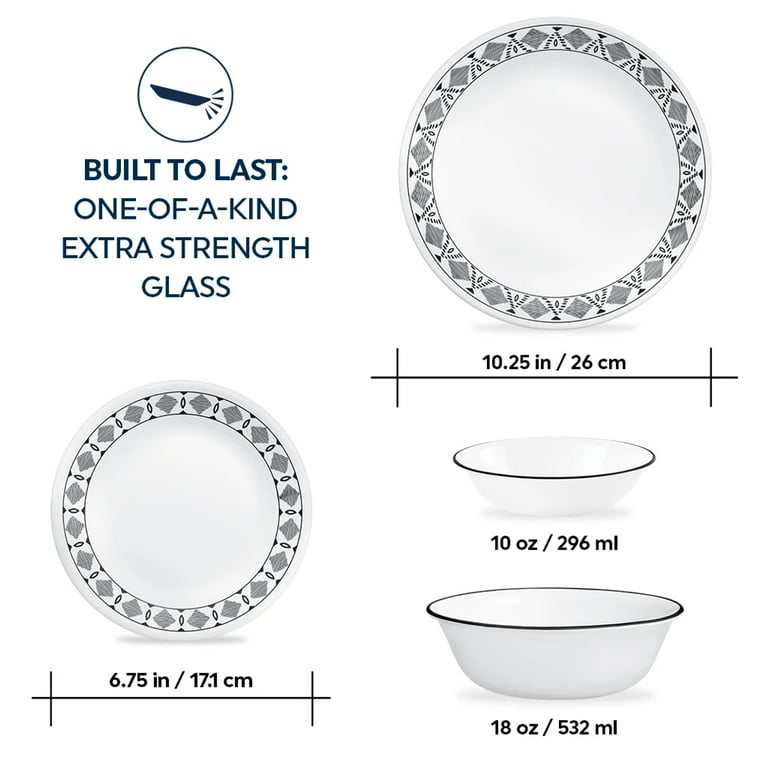Corelle Cusco Everyday 16-Piece Dinnerware Set, Service for Corelle Cusco Everyday 16-Piece Dinnerware Set, Service for