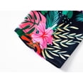 thumbnail image 6 of Beezizac Tropical Black Flower & Palm Leaves Pajamas for Girls Tween Clothes Long Sleeves & Pants PJ Set Big Kid Size 8, 6 of 7