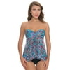 Profile By Gottex Inca Bandeau Flyaway Tankini Top E628-1B19-080 Multi / 6