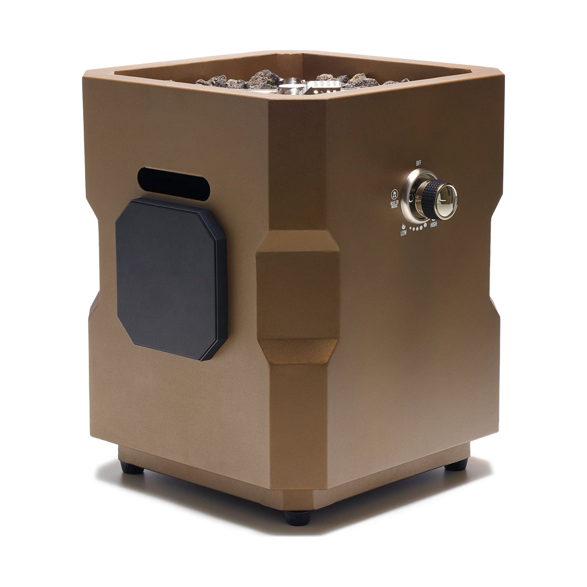 Ukiah Co Tailgater II Portable Wireless Fire Pit with 2.1 Sound System, Bronze