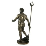 11.75 Inch Greek Figure Poseidon with Trident Decor Gift Objet D Art
