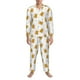 thumbnail image 3 of Balery Beer Pijama para Hombre de Dos Piezas con Manga Larga, Conjunto de Dormir y Descanso Suave con Bolsillos-Small, 3 of 7