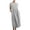 Dresses for Women-Gray, variant on Brilliant Plus Size Womens Clothes Women's Loose Dress Cotton Linen Round Neck Pocketless Short Sleeve Dress Long Holiday Party/Gray