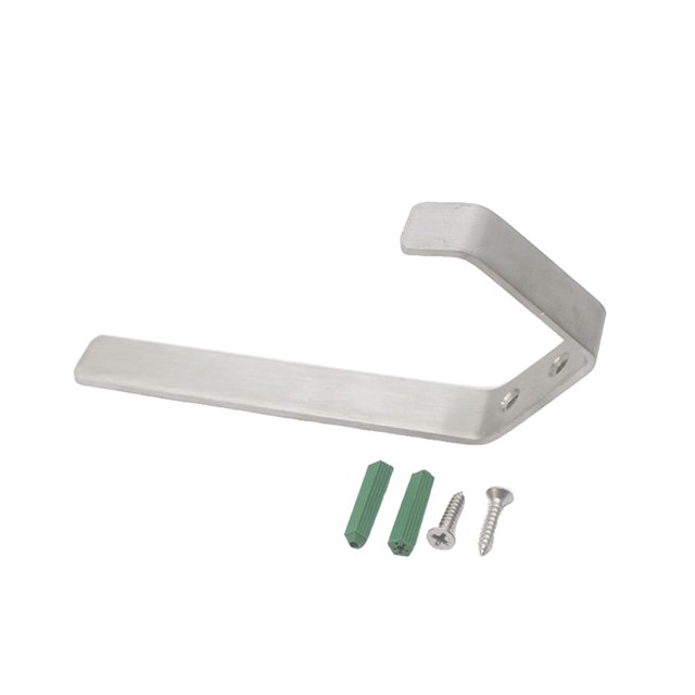 Matsuzay Accesorios de gancho de acero inoxidable, soportes colgantes universales profesionales, colgador de ropa, toallero, fijador, accesorio de soporte Almacenamiento y organización del hogar Plata