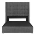 thumbnail image 2 of Box Base Cama Individual + Cabecera Titan Gris Oscuro, 2 of 7