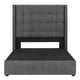 thumbnail image 2 of Box Base Cama Individual + Cabecera Titan Gris Oscuro, 2 of 7