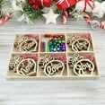 thumbnail image 3 of Pozyie 24Pcs Christmas Decorations Wooden Ornament Xmas Tree Hanging Tags Pendant Decor, 3 of 7