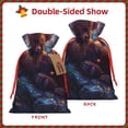 thumbnail image 2 of Pofeuu Lazy Stone Bear Print Burlap Bags with Drawstrings Drawstring Gift Bags Pouch Bag for Thankgiving Birthday Party Gift Wrapping Treats and Party Favors-Small, 2 of 9