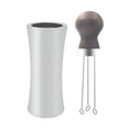 thumbnail image 1 of GUOOL Wood Handle Needle Type Coffee Distribution Tool W/Stand Espresso Coffee Stirrer Walnut, 1 of 9