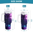 thumbnail image 6 of Yayeee 30oz Stainless Steel Tumbler with Straw and Handle Double-Wall Insulated Travel Water Bottle, Pink Neon Road, 6 of 8
