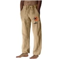 thumbnail image 2 of Pantalones largos para hombre, moda, estampados, casuales, cintura elástica con bolsillo, pantalones deportivos, pantalones de poliéster para hombre., 2 of 4