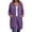 *Purple^, variant on ClodeEU Women's Drawstring Zip Up Long Sleeve Hoodie Sweatshirt with Pocket ,Casual Loose Long Outcoat Gray^,Women's Plus XXL