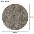 thumbnail image 6 of Black and Tan Leopard Print Round Tablecloth 60"x60",Wrinkle Wipeable Table Cloth for Kitchen Dining Room Picnic Patio Party, 6 of 6