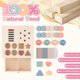 thumbnail image 4 of Caja de madera clasificadora de colores Montessori Toys Pajojoqa 4 en 1, 4 of 6