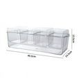 thumbnail image 2 of CGZQFEI Condiment Server, Tray, ice Party Serving bar, Chilled Caddy, bar Garnish Holder on ice, Dispenser, Salad Platter, Compartment Tray with lid, 2 of 6