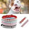thumbnail image 3 of Rhinestone Dog Collar, Cute Dazzling Sparkling Soft Leather Dog Cat Rhinestone Collar Crystal Diamond Pet Dog Puppy Collar, 3 of 7