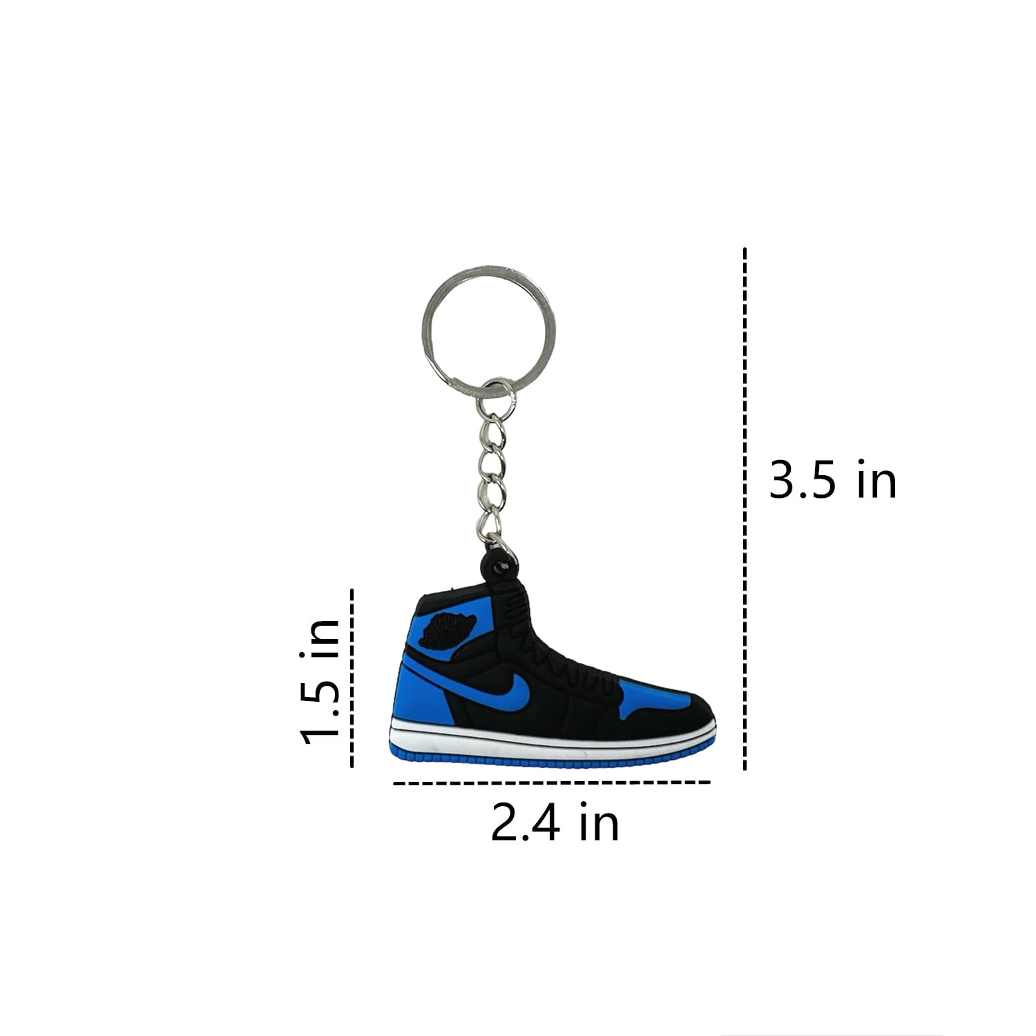 100 Pcs of 2D Sneakers Keychains Hype Beast Sneaker 2D Variety of Keychains Lot (Random Color and Design)