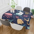 thumbnail image 2 of Yayeee Tablecloths 54" x 54" Rectangle Wrinkle Resistant Party Table Cover, Red Jellyfish, 2 of 8