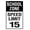 A 1pcs, variant on Aluminum Warning Metal Sign School Zone Speed Limit 15 Mph Traffic Speed Notice Signage Business Caution Sign for School Gate Street Road Public Area Outdoor Security Sign
