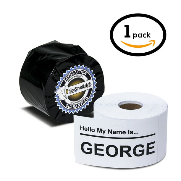 1 Roll of Dymo 30856 Compatible Visitor Badge Name Tag Labels for LabelWriter Label Printers, 2-7/16 x 4-3/16 inch (250 Labels Per Roll)