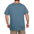 thumbnail image 3 of GIRUNS Big and Tall Henley Shirts for Men Short Sleeve Cotton Casual T Shirt with Button Placket Blue 1X, 3 of 6