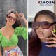 thumbnail image 2 of Gafas de Sol Kimorn K1571 Marco Retro Cuadrado Rojo con Lentes Rojos, 2 of 7