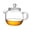 150ML, variant on Glass Teapot with Infuser Borosilicate Easy Indoor Outdoor Brewing