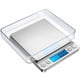 thumbnail image 1 of Báscula de precisión 500g/0,01g 0,01g báscula de precisión báscula de cocina con función de tara y conteo pantalla LCD retroiluminada plateada, 1 of 5