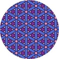 thumbnail image 1 of Ahgly Company Machine Washable Indoor Square Transitional Bright Purple Area Rugs, 3' Square, 1 of 7