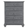 thumbnail image 3 of Oxford Baby Kenilworth 5-Drawer Wood Chest in Graphite Gray Finish, 3 of 3