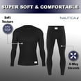 thumbnail image 2 of Nautica Mens Thermal Underwear Set Insulated Shirt & Long Johns, Shipwreck Red Large, 2 of 7