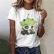 thumbnail image 4 of Camiseta con estampado de Panda de dibujos animados para mujer, camisetas de manga corta con cuello redondo, Jersey suelto para mujer, Tops de moda urbana para mujer, 4 of 5