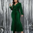 thumbnail image 5 of hotojiny Maxi Dresses for Women 2025 Plus Size Tie Knot Sequin Bodycon Dresses Elegant Long Sleeve Evening Gown Wedding Guest Dresses, 5 of 7