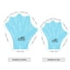 thumbnail image 4 of Uxcell 2 pares de guantes de natación de silicona tipo rana con dedos palmeados pequeños azules, 4 of 7