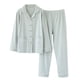 thumbnail image 1 of Conjuntos de Pijama Para Mujer, Ropa de Dormir de Manga Larga, Cárdigan Informal Con Dos Bolsillos, Ropa de Dormir Sólida, Tops Y Pantalones, Traje de Cobertura Odeerbi  ODB120366, 1 of 3
