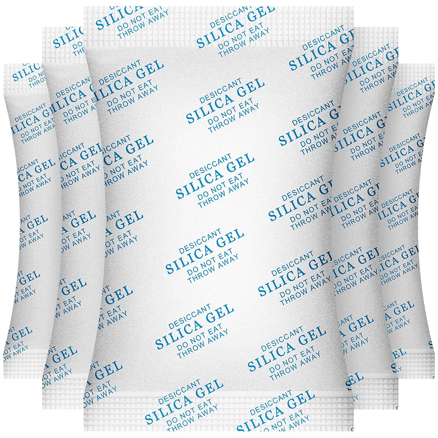 Silica Gel Packs 100 Packets 2 Gram Desiccant Moisture Absorber Oil  Resistant for Food Storage Safes