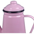 thumbnail image 4 of Enamel Tea Kettle Water Kettle Thick with Handle,Durable,1.1L Coffee Kettle,Stovetop Teapot for Outdoor Home Kitchen Tea, Pink, 4 of 8